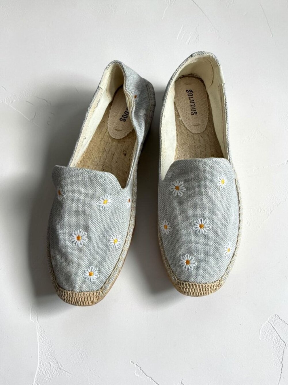 SOLUDOS Daisy Print Espadrilles Flats Size 8.5 NEW NWOB